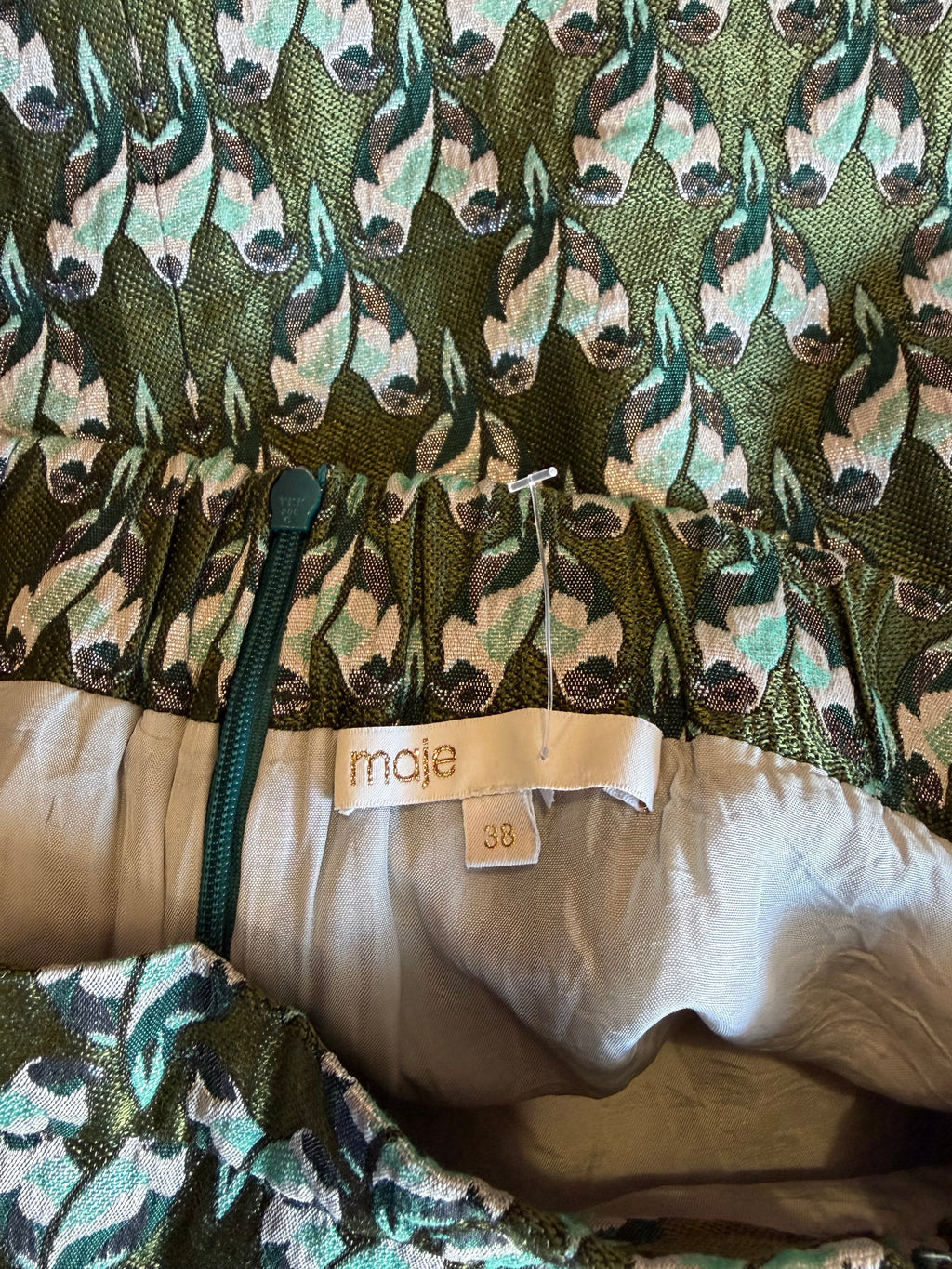 Jupe-Short Jacquard Imprimé Perroquets MAJE