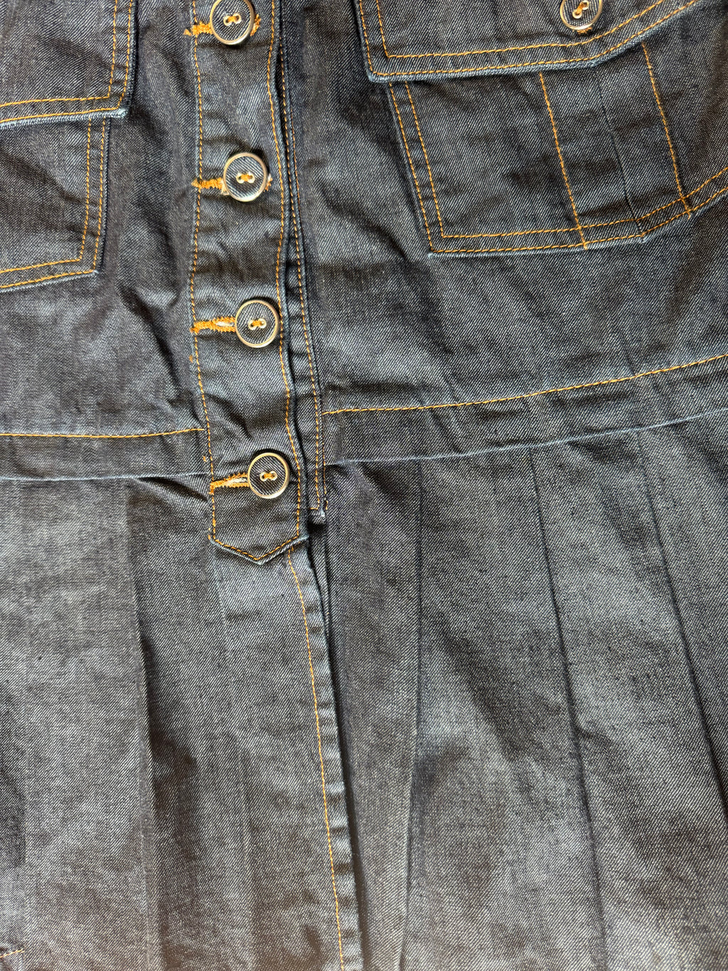 Jupe en jean plissée vintage ZAPA