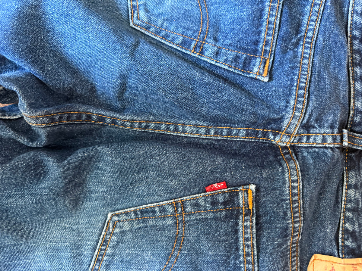 Jean Levi's 501 Original Fit – Délavage Vintage Brut / Usure Naturelle W34 L36