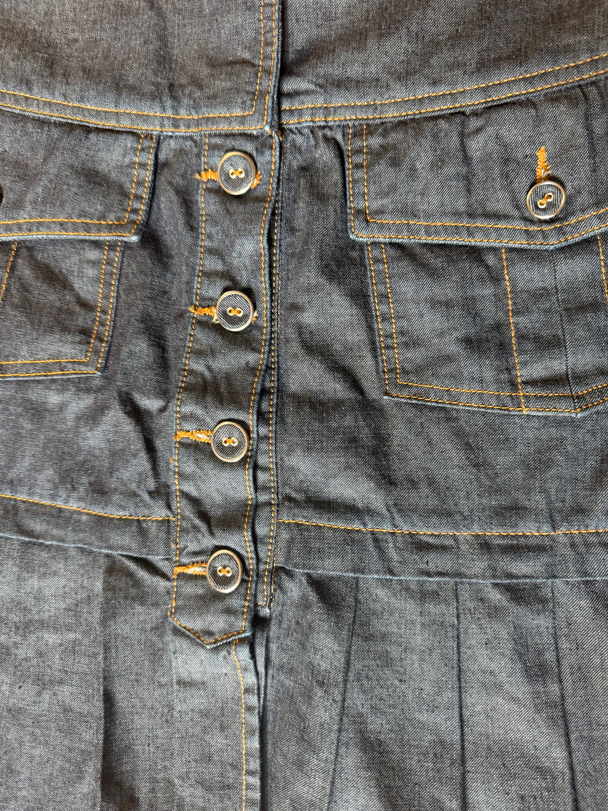 Jupe en jean plissée vintage ZAPA
