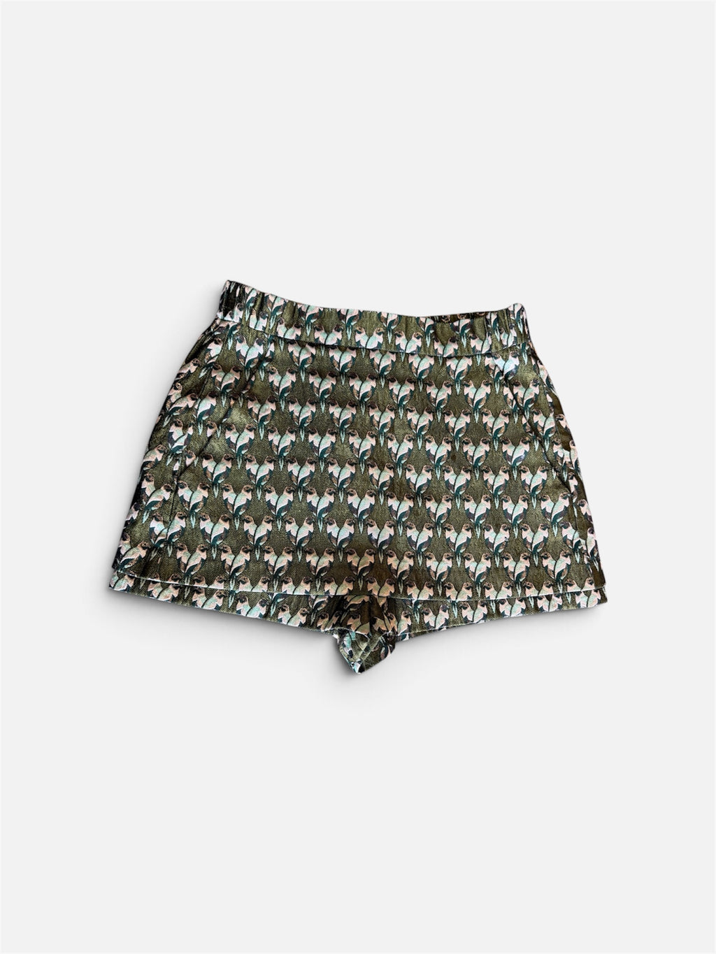 Jupe-Short Jacquard Imprimé Perroquets MAJE