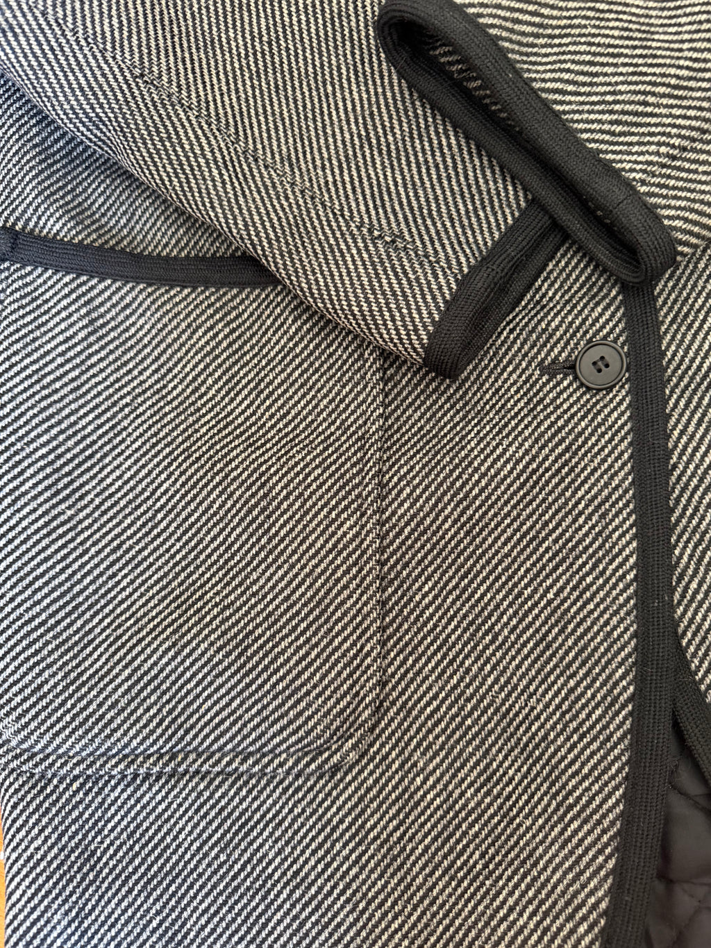 Manteau Vintage à Motif Chevron "Guy Laroche Diffusion"