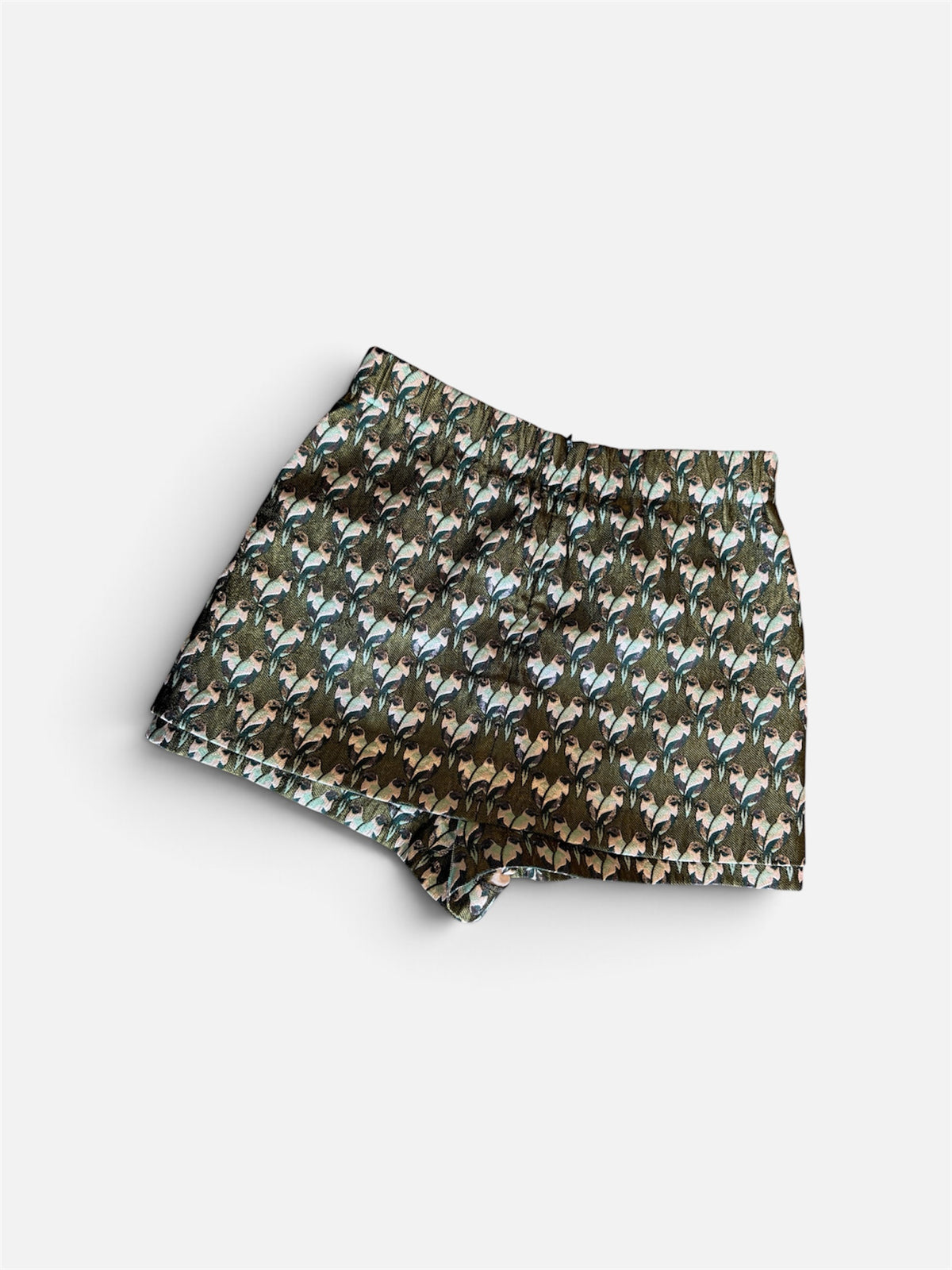 Jupe-Short Jacquard Imprimé Perroquets MAJE