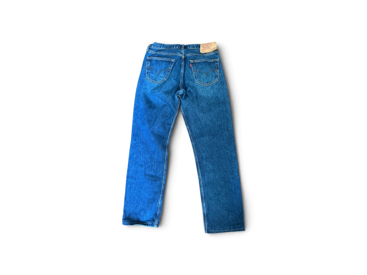 Jean Levi's 501 Original Fit – Délavage Vintage Brut / Usure Naturelle W34 L36