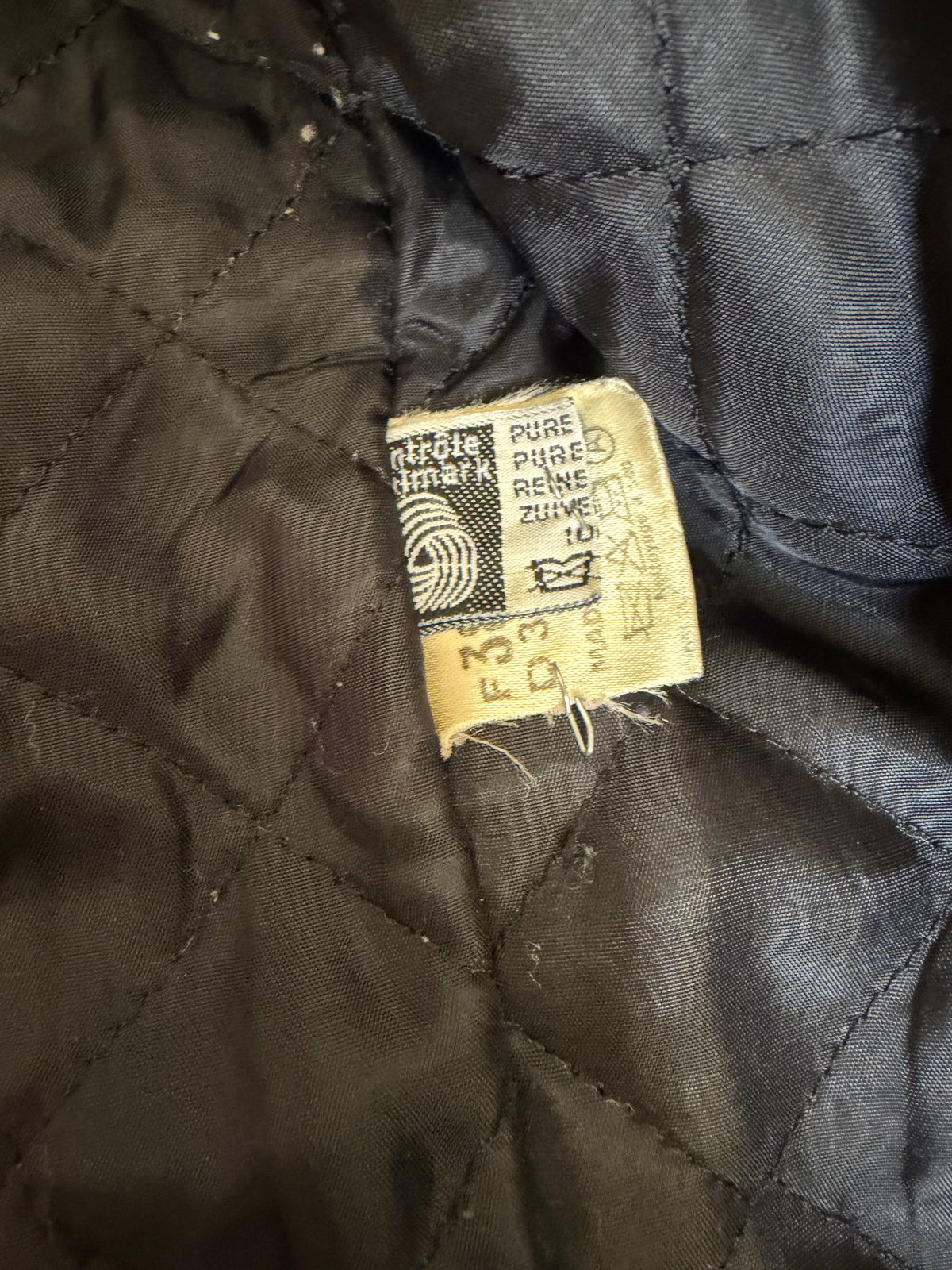 Manteau Vintage à Motif Chevron "Guy Laroche Diffusion"