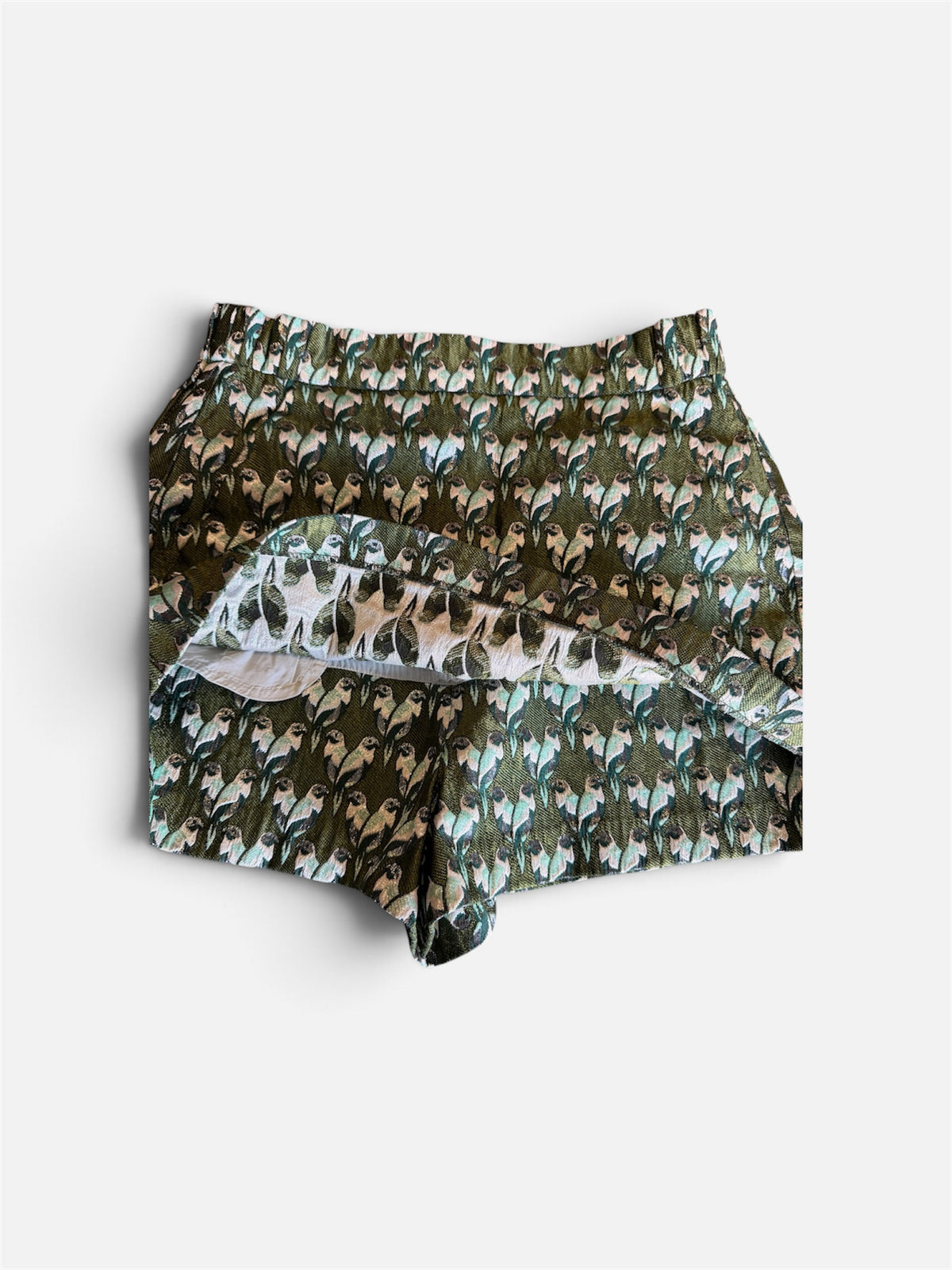 Jupe-Short Jacquard Imprimé Perroquets MAJE