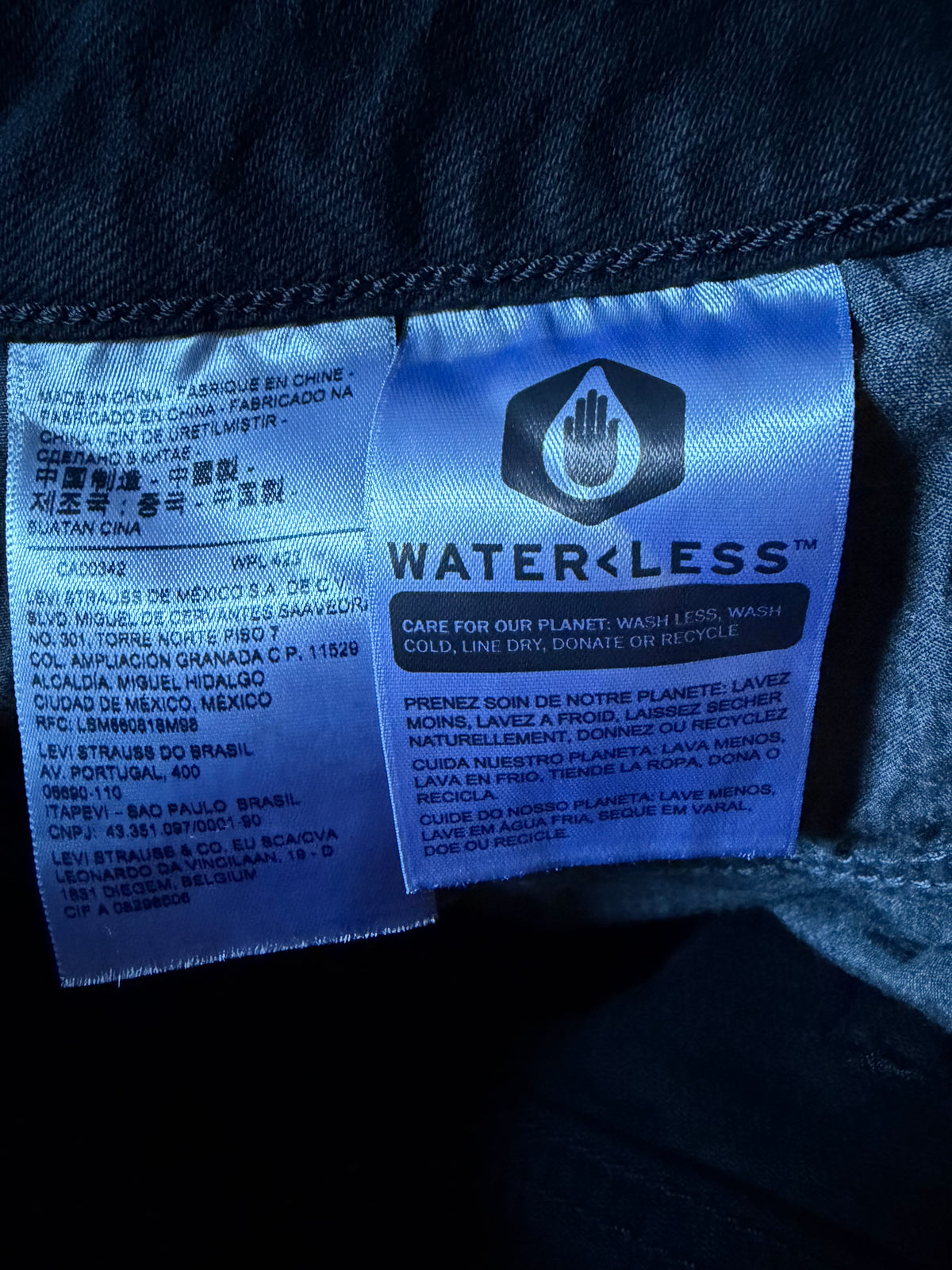Jean Bootcut Levi's Premium Denim Foncé / Water<less